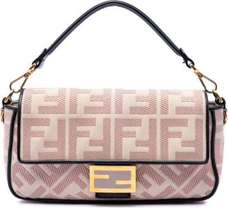 Fendi Pre-owned Fendi Zucca Embroidered Canvas Baguette Satchel Ladies YW9FKMLKY6MY2YRA