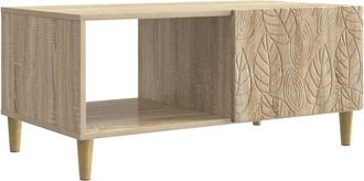 vidaXL Mesa De Centro Roble Sonoma 90 X 50 X 40 Cm Vidaxl