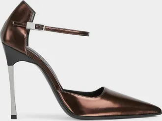 Gucci Bombshell 110mm Laminated Leather Stiletto Pumps