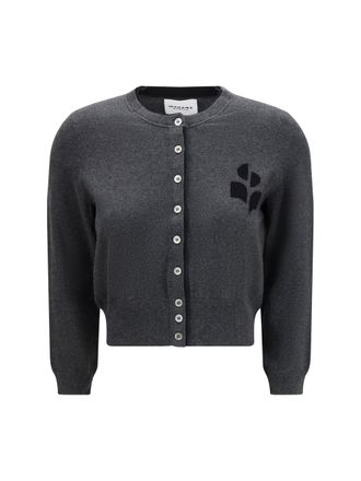 Isabel Marant Womens Cardigan Lona Anthracite-Black Cotton Anthracite/black Sweater