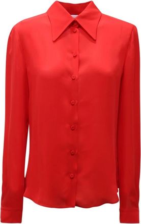 Moschino Couture Shirt - Dames - Overhemden - Rood - L - Overhemden