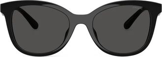 Coach logo-plaque sunglasses - women - Acetate - 55 - 500287 BLACK