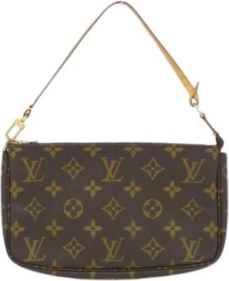 Louis Vuitton Pre-owned Shoulder Bags, female, Brown, Size: ONE SIZE Pre-owned Pochette Pouch