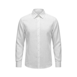 40weft Casual Overhemden - Heren - Casual Overhemden - Wit - XL - Overhemden