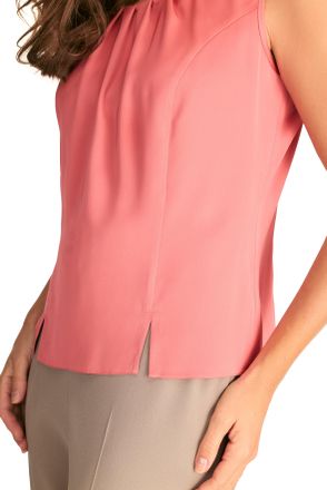 Hermann Lange Shirttop, Damen, Gr. 36, rosa (faded rose), Obermaterial: 100% Polyester, HERMANN LANGE COLLECTION, unifarben, regular fit, Rundhals, Tops Shirttop, m