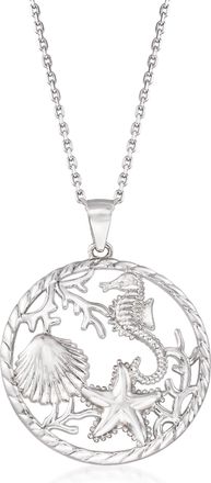 Ross-Simons Sterling Silver Sea Life Pendant Necklace
