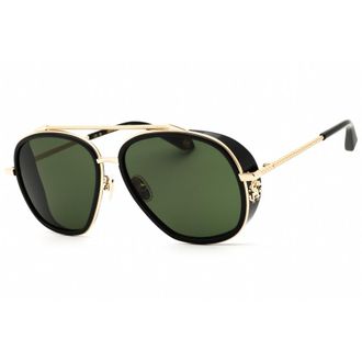 Roberto Cavalli Unisex Rose Gold Tone Aviator Sunglasses SRC008M