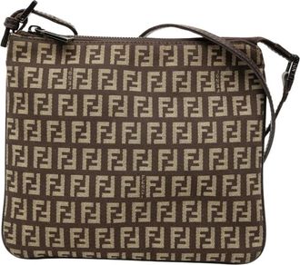 Fendi Pre-owned Cross Body Bags, female, Brown, Size: ONE SIZE Pre-owned Patterned Shoulder Bag