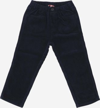 Il Gufo Boys Corduroy Trousers Navy Main Fabric: Cotton