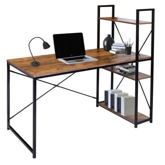 OEM Escritorio Estilo Loft Industrial R&uacute;stico De Roble Envejecido Trosa