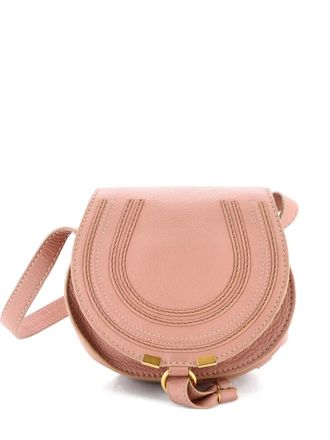 Chloé Marcie Leather Small crossbody bag - Roze