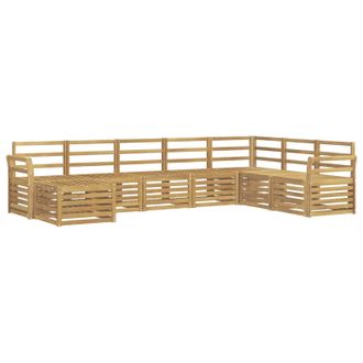 vidaXL Conjunto De Sof&aacute;s De Exterior 8 Uds. Blanco Vidaxl
