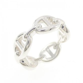 Herm&egrave;s Silver Silver 925 Band Ring (Pre-Owned)