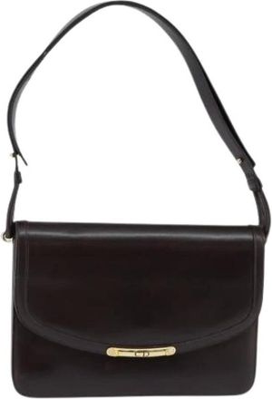 Dior Pre-owned Shoulder Bags, female, Brown, Size: ONE SIZE Pre-owned Vintage Shoulder Bag