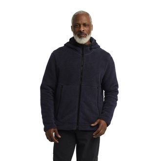 Jack Wolfskin Fleecejacke JACK WOLFSKIN STONE LITE HOODED JKT M, Herren, Gr. XXL, blau (schwarz navy), Obermaterial: 100% Polyester, normal, Jacken Fleecejacke, win