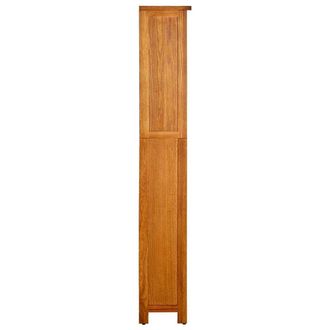 Berkfield Home Beautiful 5-Tier Bookcase 70x22x140 cm Solid Oak Wood in Brown | Size: 70 x 22 x 140 cm