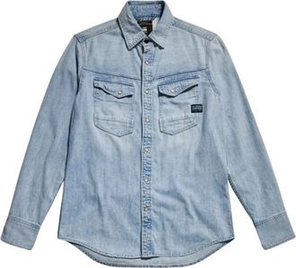 G-Star Dakota Slim Denim Shirt - Heren - Spijkeroverhemden - Blauw - S - Denim - Overhemden