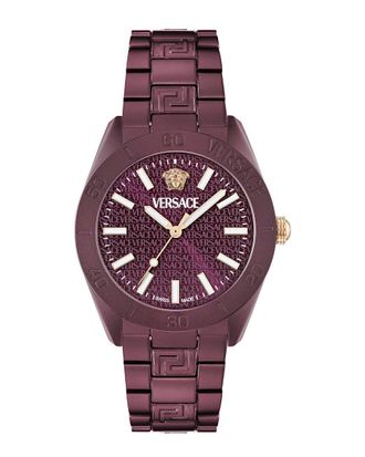 Versace Mens V-Dome Aluminum Watch