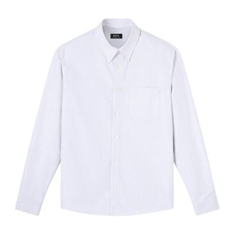 A.P.C. Chemise New Greg Stripes - Heren - Casual Overhemden - Blauw - S - Overhemden