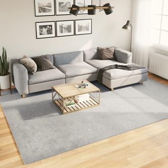 vidaXL Vidaxl - Alfombra De Pelo Corto Suave Lavable Huarte Gris 240x340 Cm