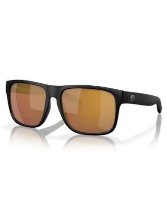 Costa Mens Spearo Xl Sunglasses In Matte Black Gold Mirror 580G