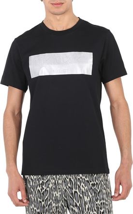 Roberto Cavalli Mens Black Slim Fit Cotton Jersey T-shirt, Size X-Large