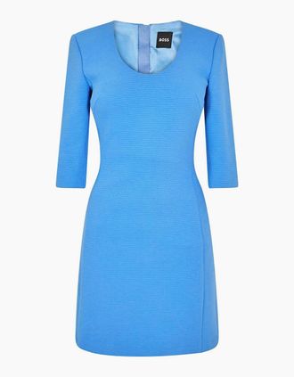 HUGO BOSS Womens Womens 10270521 01 Jersey Skirt - Blue - Size: 10