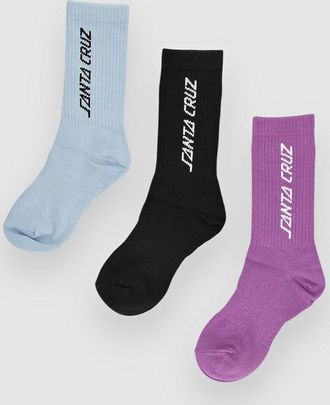 Santa Cruz Strip Sokken 3Pk Sokken patroon