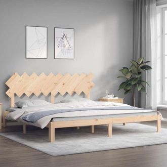 vidaXL Vidaxl - Estructura De Cama Sin Colch&oacute;n Madera Maciza De Pino 200x200 Cm