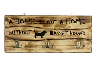 OEM Basset Hound - Percha Para Ropa Con Perro, Expositor De Medallas, Decoraci&oacute;n Del Hogar De Art-dog