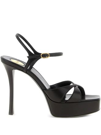 Saint Laurent 110mm twist-detail sandals - Black