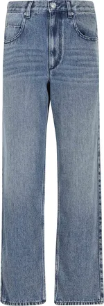 Isabel Marant Blue Jenny GZ Five-Pocket Straight Lyocell-Blend Jeans