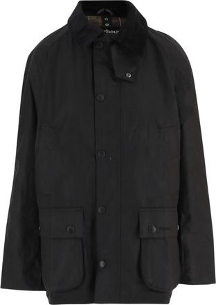 Barbour Ashby Waxed Jacket - Heren - Jassen - Zwart - S - Katoen - Jassen