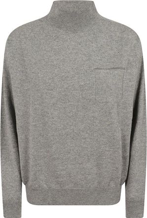 PESERICO Maglia Tricot - Dames - Coltruien - Grijs - M - Truien & Vesten