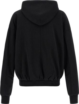 Thom Krom Metal Zip Closure Hoodie - Black