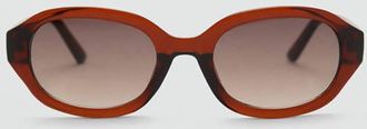 Mango Occhiali da sole montatura rettangolare marrone - Donna - Taglia unica - MANGO
