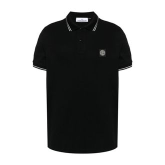 Stone Island Klassieke Polo Shirt A0029 - Heren - Polos - Zwart - L - Tops