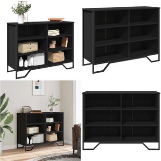 vidaXL Credenza Nera 101x35,5x74,5 cm in Legno Multistrato - Credenza moderna - Credenza nera
