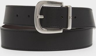 Valentino Garavani Men & apos;s Buckle Reversible Leather Belt