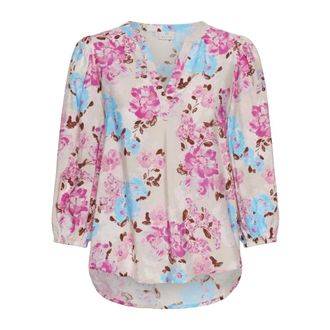 Kaffe Dames, Blouses & Shirts, Veelkleurig, Maat: 3XL