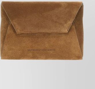 Brunello Cucinelli monili leather clutch bag