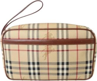 Burberry Pre-owned Vintage Clutch - Dames - Vintage Clutch - Beige - ONE Size - Vintage