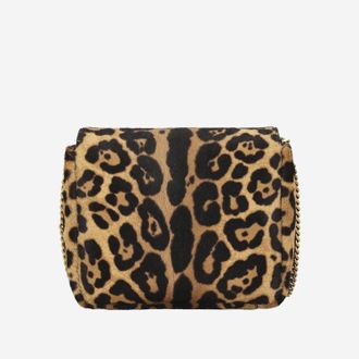 Saint Laurent Womens Pony Skin Effect Shoulder Bag Calfskin Leather