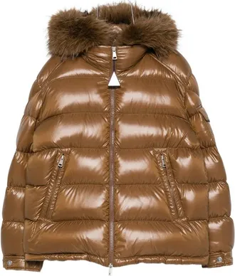 Moncler Faux-fur-trim Quilted Jacket