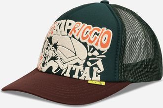 KAPITAL Life Kapriccio Track Cap Green / Brown