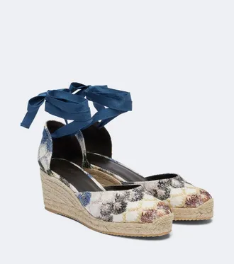 Missoni Eva lame espadrille wedges
