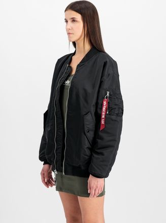Alpha Industries Bomberjacke ALPHA INDUSTRIES MA-1 Core W, Damen, Gr. XS/S, schwarz, Obermaterial: 100% Nylon; Futter: 100% Nylon; F&uuml;llung: 100% Polyester, Jacken Bomb