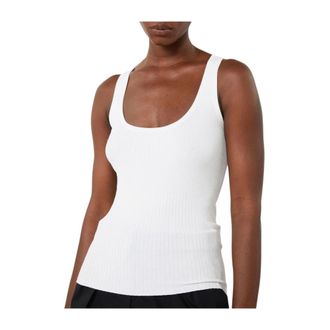 Max Mara Sleeveless Tops, female, White, Size: L Sleeveless Tops