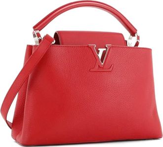 Louis Vuitton Capucines Bag Leather PM satchel - Rood