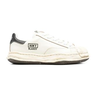 Miharayasuhiro Sneakers, female, White, Size: 10 US White Leather Low Top Sneaker